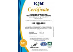 EN ISO 9001:2015 Certificate (Quality Management)