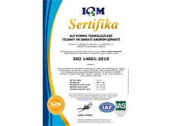  TS EN ISO 14001:2015 Belgesi (Çevre Yönetim Sistemi)