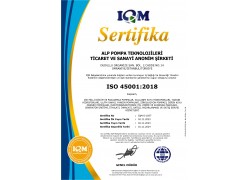  TS EN ISO 45001:2018 Belgesi (İş Sağlığı ve Güvenliği Yönetim Sistemi)